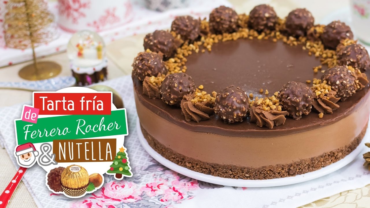 Tarta de Ferrero Rocher y Nutella sin horno | Especial Navidad | Quiero Cupcakes!