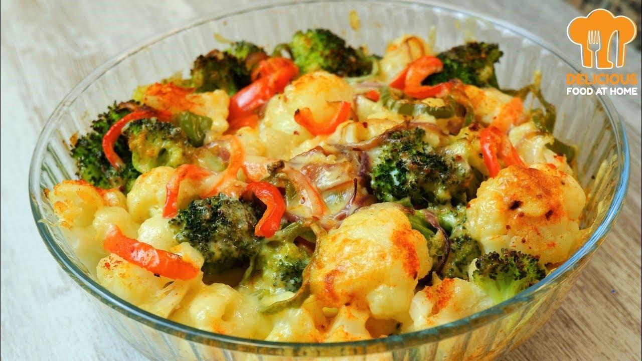 ¡Te encantará el brócoli cuando lo cocines de esta manera! Receta fácil de brócoli con coliflor.