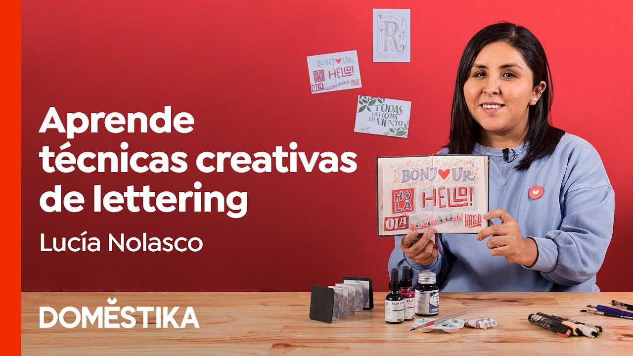 Técnicas creativas de LETTERING: crea tu Diario de Letras - Curso de Lucía Nolasco | Domestika