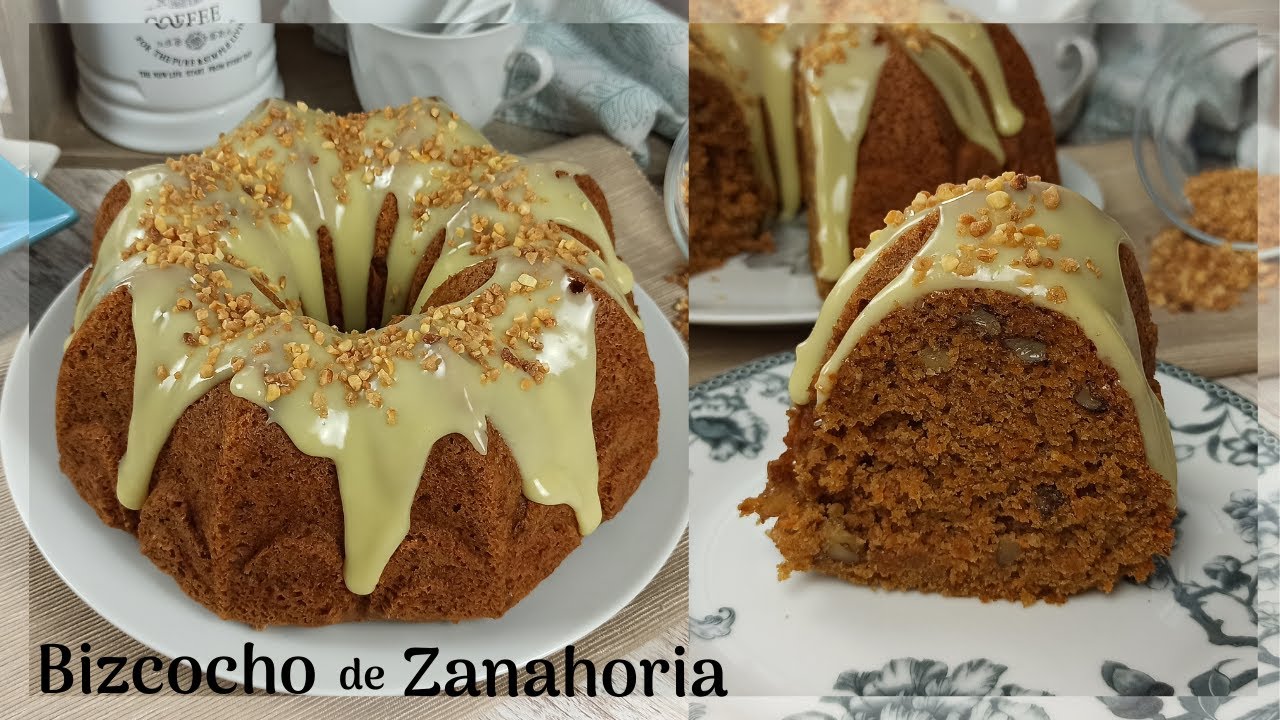 🥕 TIERNO, HUMEDO y JUGOSO🥕 el mejor BIZCOCHO de ZANAHORIA que habrás probado!! | Carrot Cake Recipe