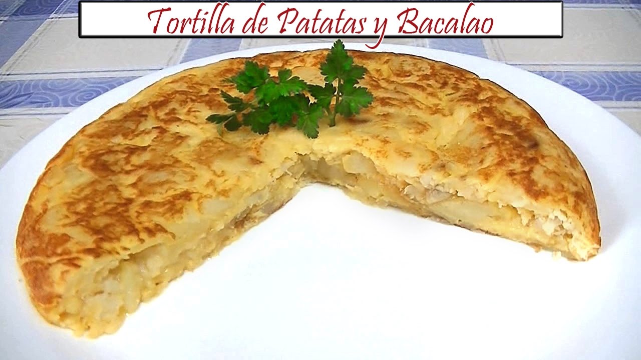 Tortilla de Patatas y Bacalao Receta de Cocina en Familia 【 2023 】 Hacerlo Como