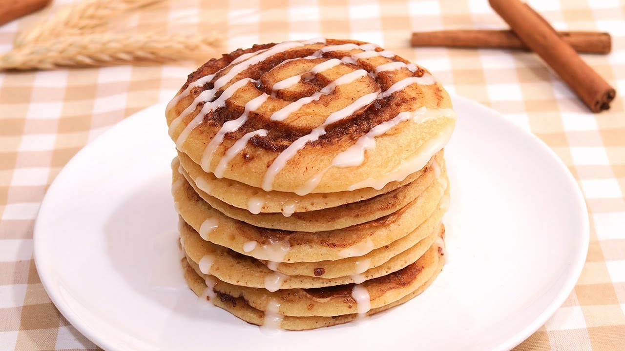 Tortitas Americanas de Rollitos de Canela Fáciles y Esponjosas | Hot Cakes | Pancakes