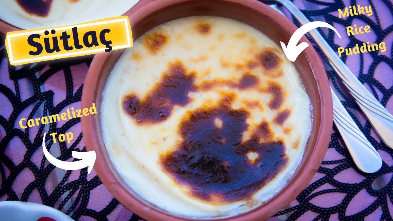 Turkish Rice Pudding Recipe called Sütlaç that you will LOVE || Easy Baked Rice Pudding Sutlac!