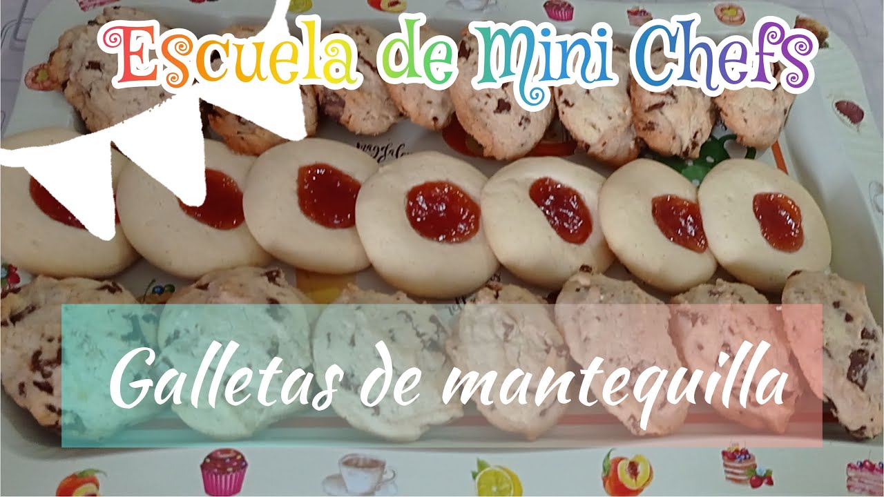 1 Escuela de Mini Chefs! Galletas de Mantequilla con Chips de Chocolate y Mermelada!😍#recetasfaciles