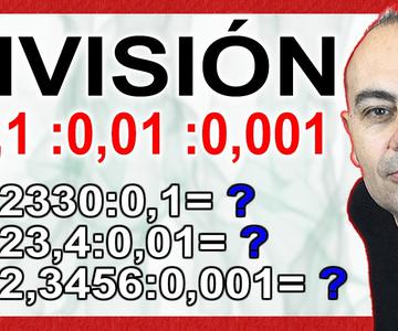 💥\"DIVIDE Números Enteros y Decimales Entre 0,1;0,01;0,001... Fácilmente\"💥 Cálculo #43