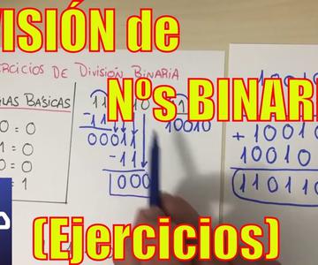 Ejercicios de DIVISIONES de números BINARIOS - Electrónica Digital - Operaciones Binarias