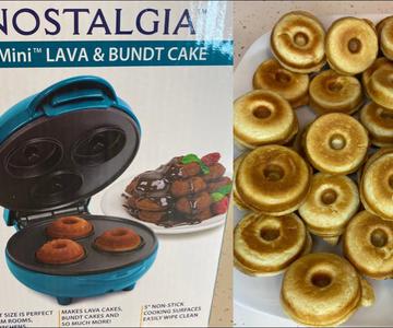 Reseña de la máquina de nostalgia para mini pasteles l Nostalgia MyMini Lava and bundt cake maker