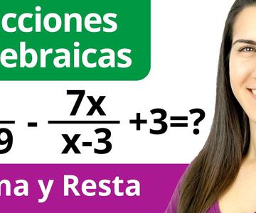 SUMA y RESTA de FRACCIONES Algebraicas 🍕