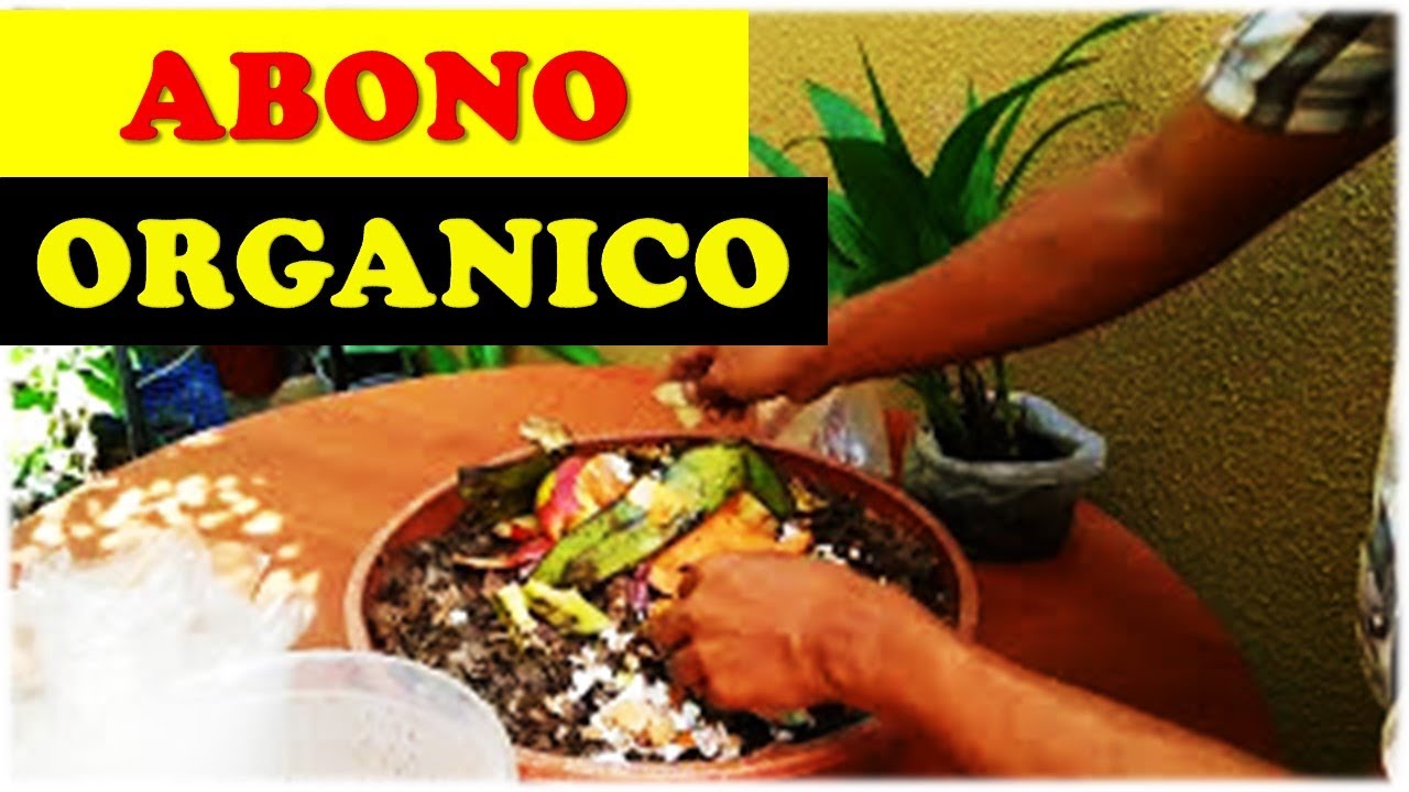 COMO HACER ABONO ORGANICO CASERO PARA PLANTAS Compost organic Desechos Orgánicos ORGANIC FERTILIZER
