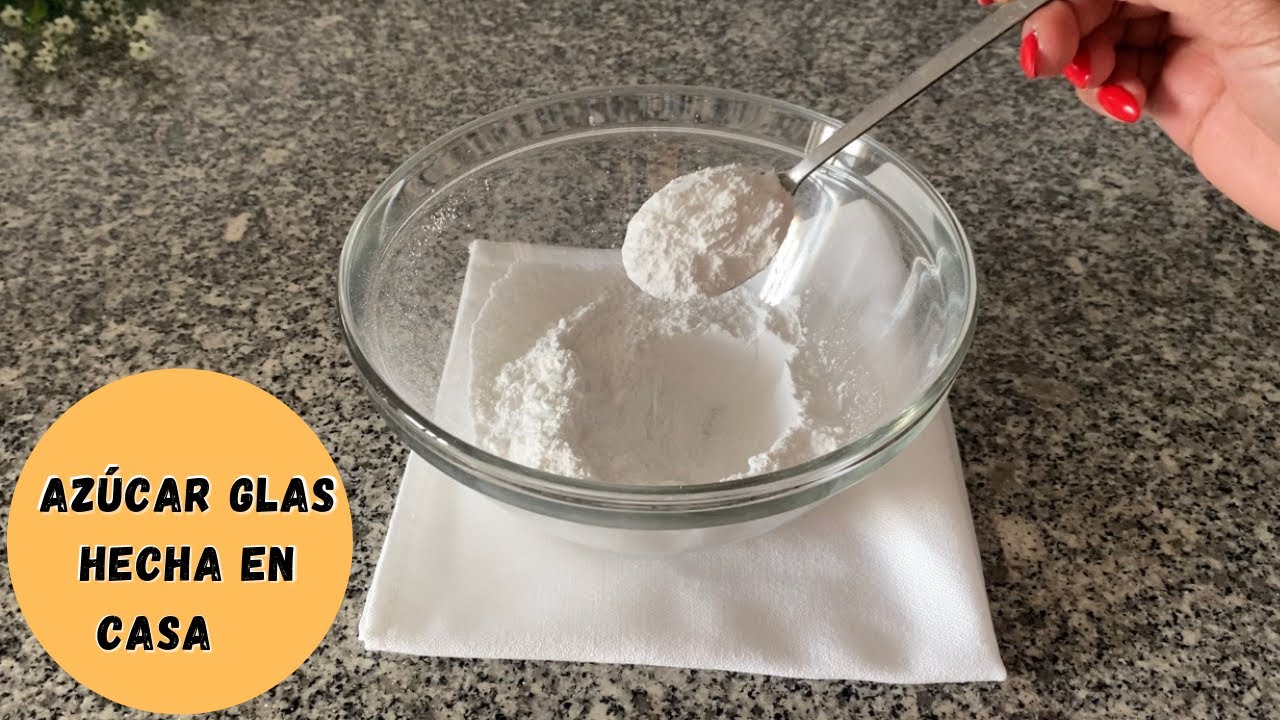 Como hacer azúcar glass casera I azucar impalpable