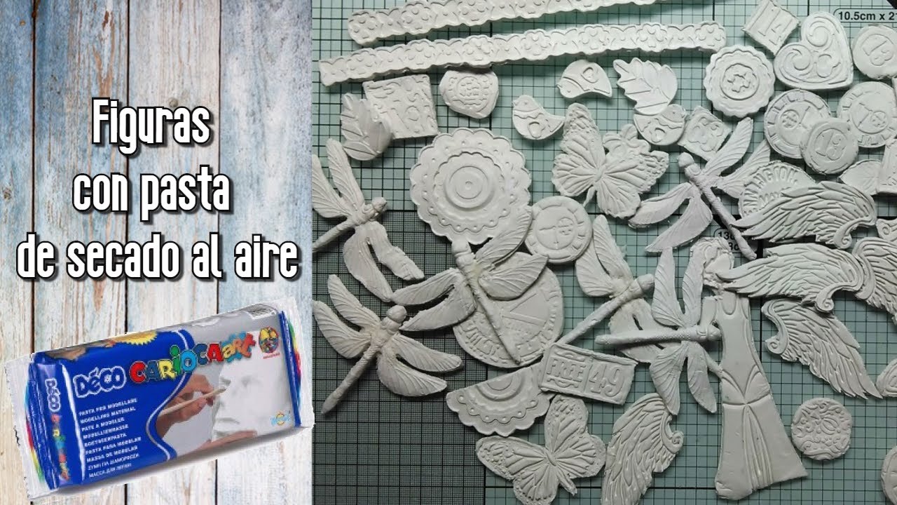 Cómo hacer figuras con pasta de secado al aire.