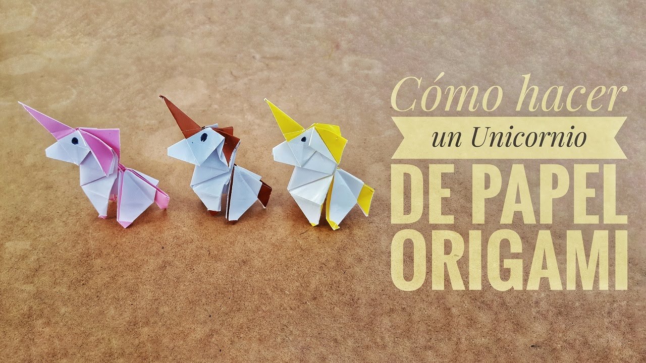 Cómo hacer un 🦄 UNICORNIO 🦄 de papel | Origami PASO A PASO ✅