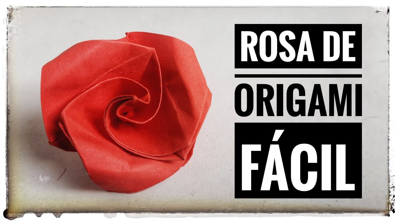 ▶ Cómo hacer una 🌹 ROSA en Origami FÁCIL ✅ | Rosa 🌹 de Papiroflexia