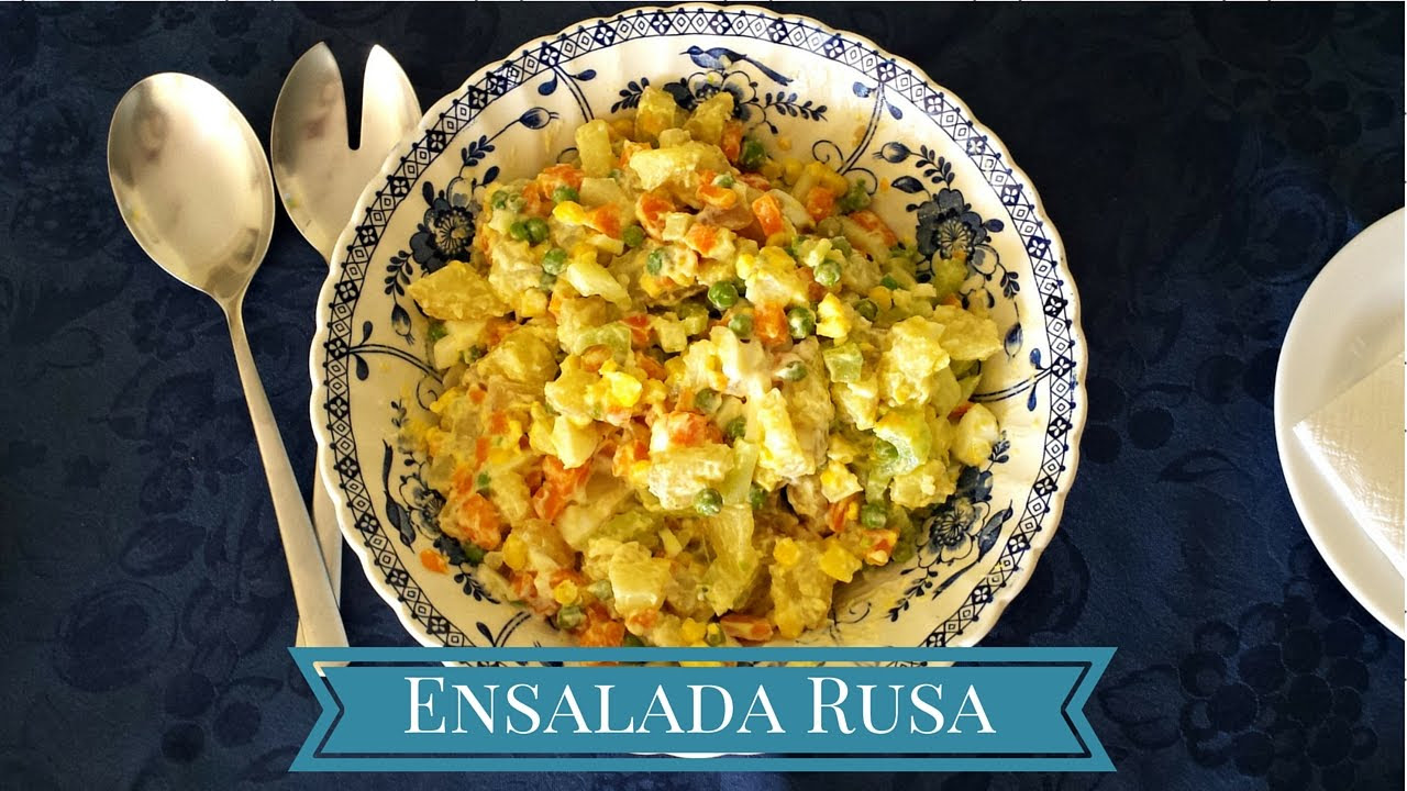 Como preparar Ensalada Rusa (libre de gluten y lacteos) Receta Fácil