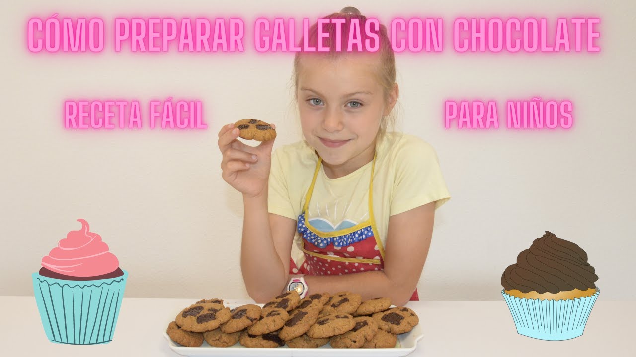 Cómo preparar galletas con pepitas de chocolate - receta fácil para niños