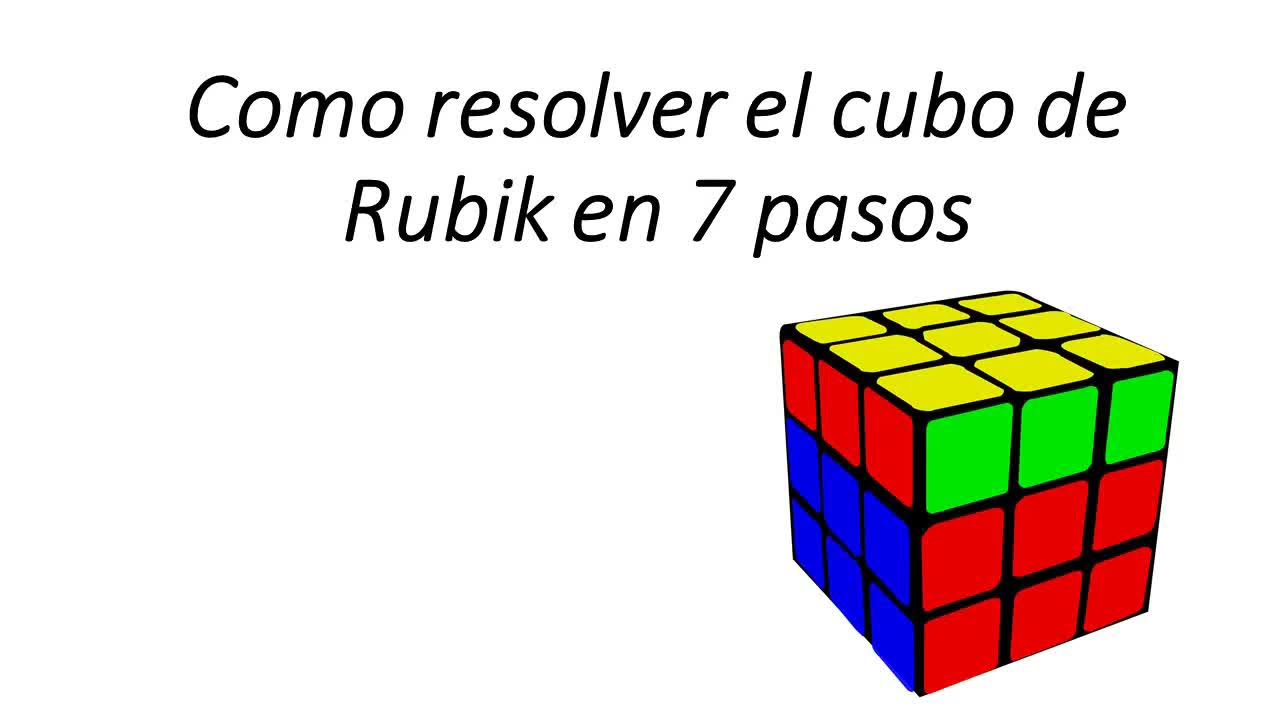 Como resolver el cubo de rubik en 7 pasos