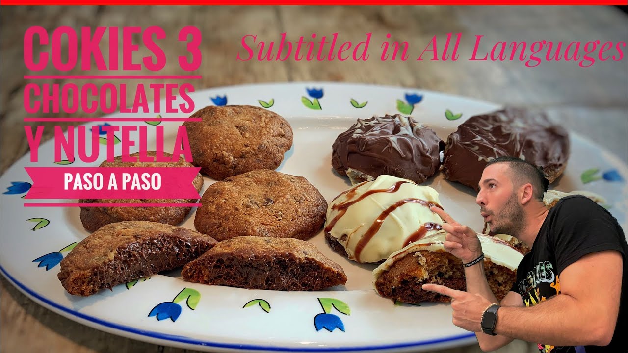 🤤👉 Cookies nutella | galletas 3 chocolate y nutella, galletas 3 chocolates y nutella