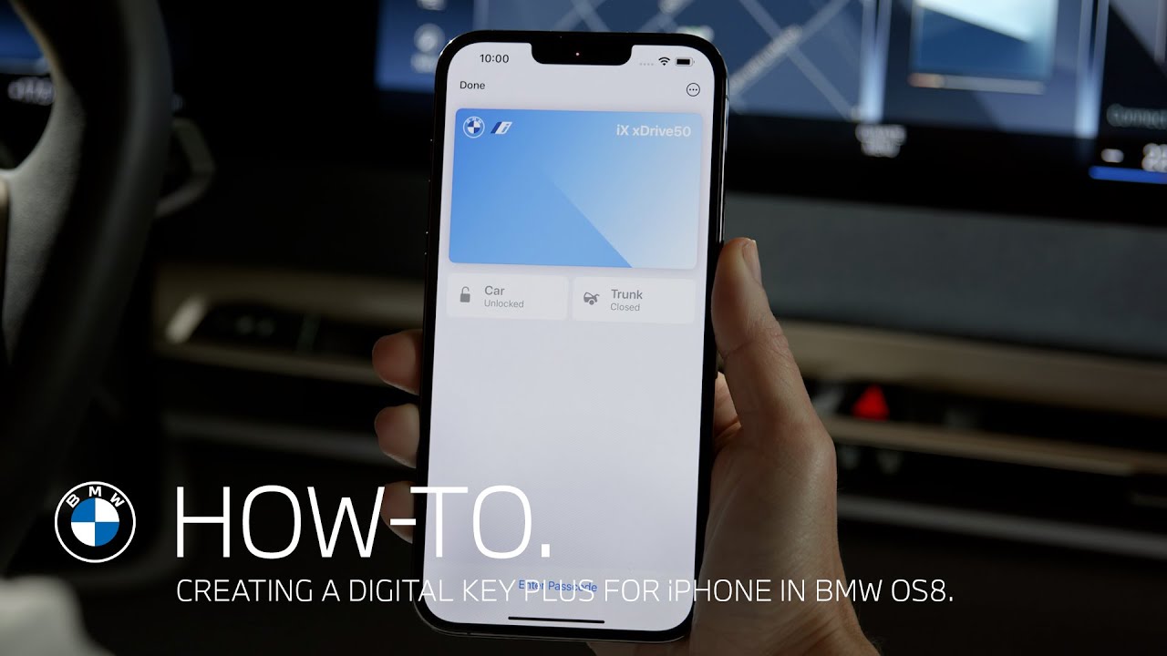 Crear una BMW Digital Key Plus para iPhone - Procedimientos BMW