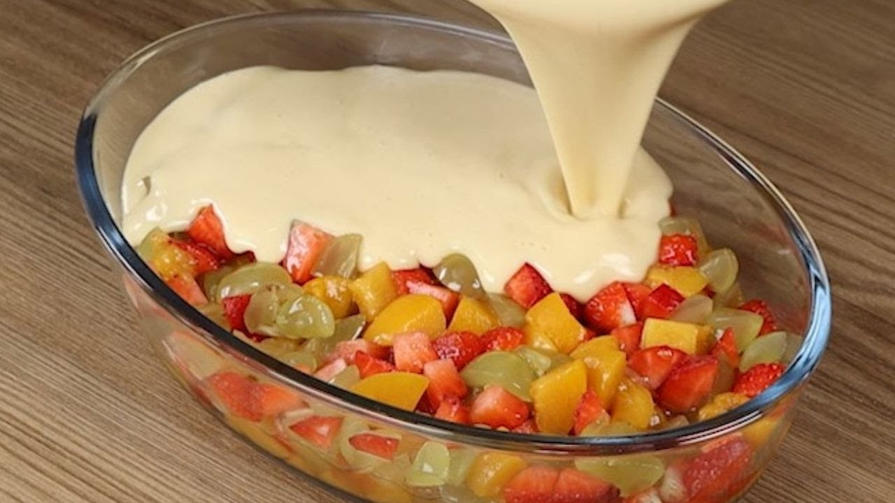 Cuando hago este postre de frutas, ¡todos me piden la receta!