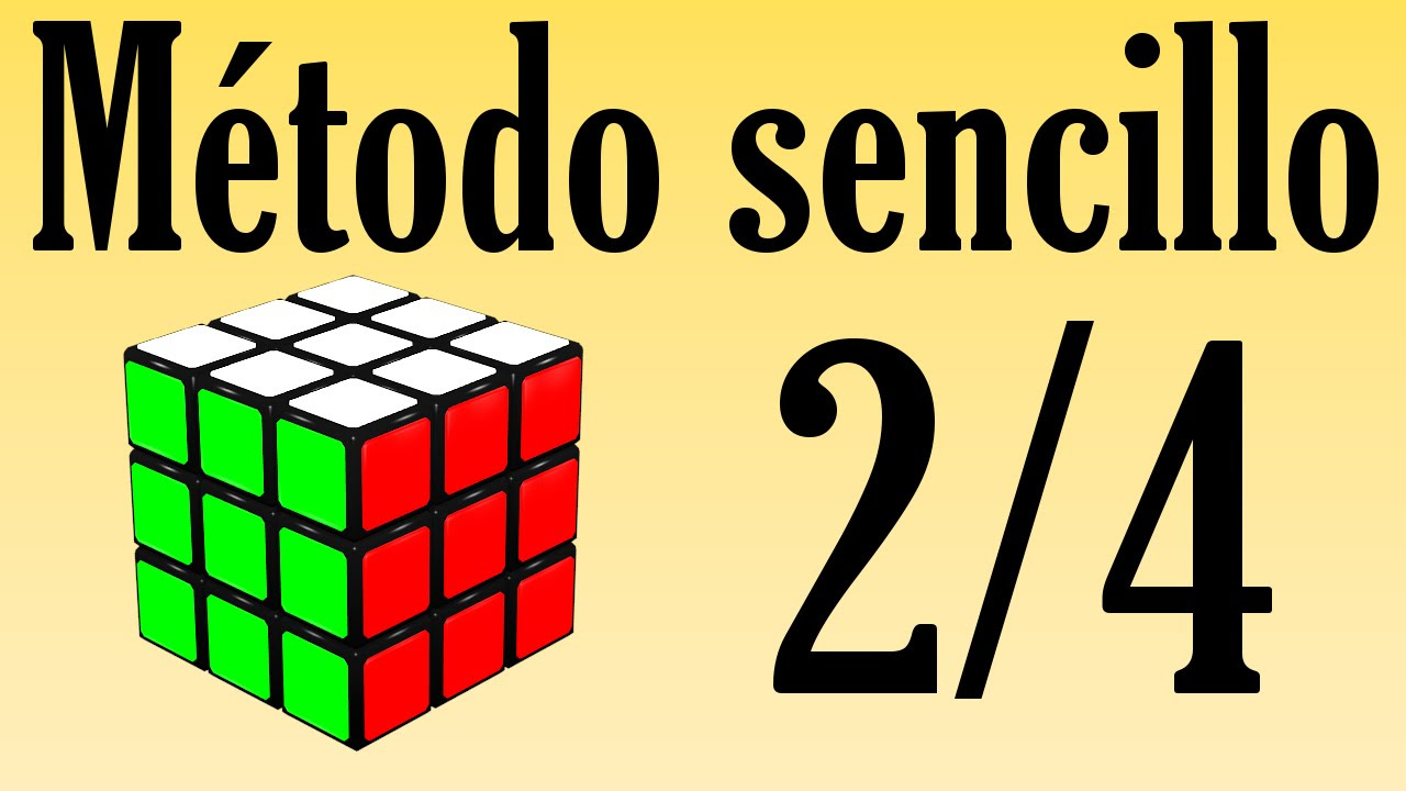 Cubo de 3x3x3 - Tutorial (método sencillo) (parte 2/4)