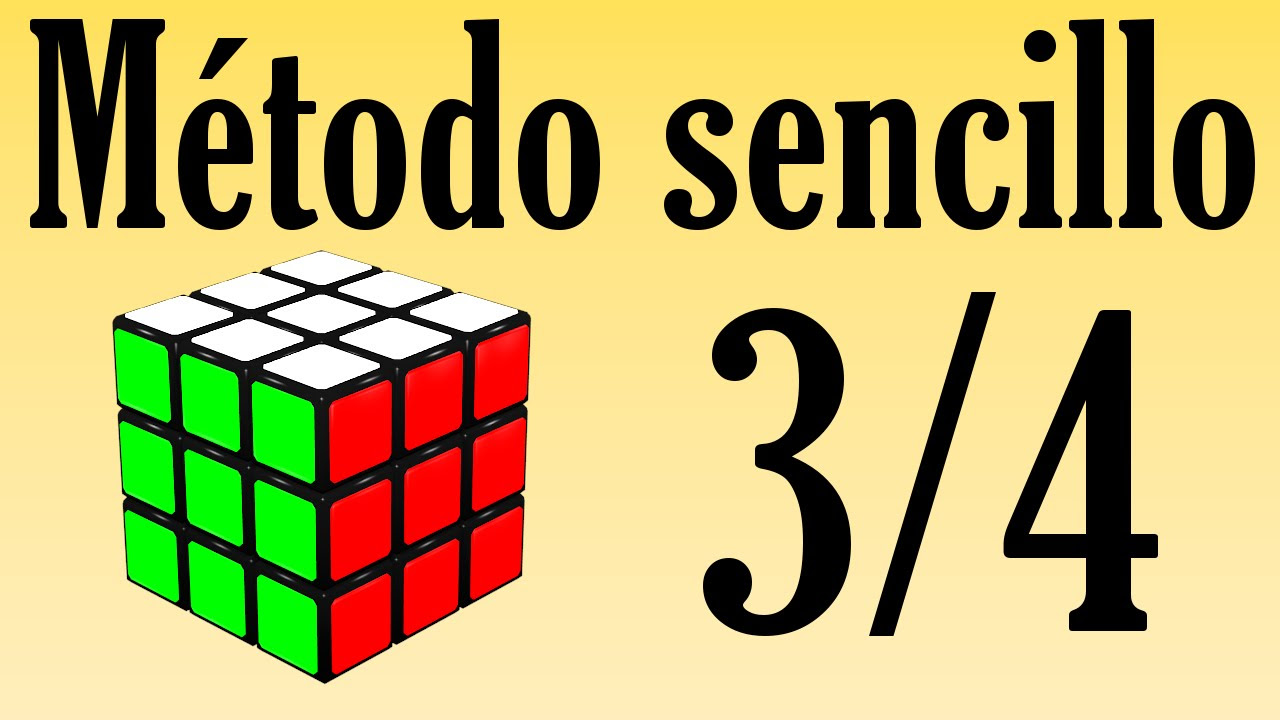 Cubo de 3x3x3 - Tutorial (método sencillo) (parte 3/4)