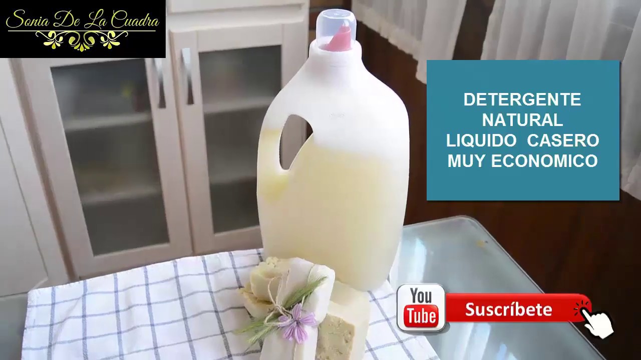 Detergente líquido natural casero, eficaz y muy económico