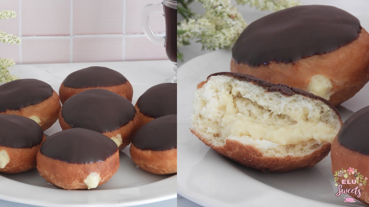 DONAS DE BOSTON RELLENAS | PASO A PASO PARA QUE TE SALGAN PERFECTAS | Elu Sweets