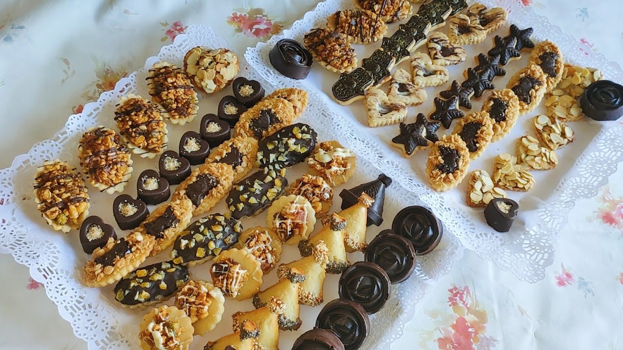 dulces árabes diferentes decoraciones con 1huevo mas receta fácil de financiers franceses😍😋