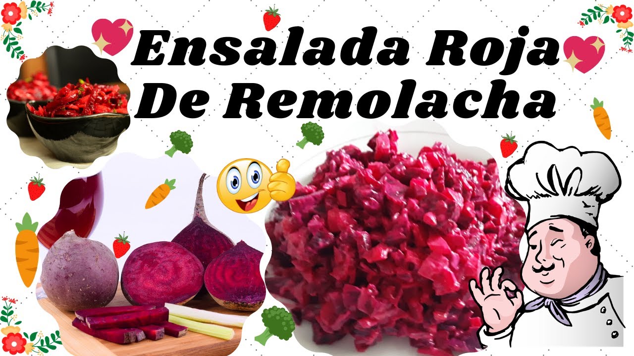 ENSALADA ROJA con remolacha y zanahoria Recetas De Cocina Fácil y Rápido