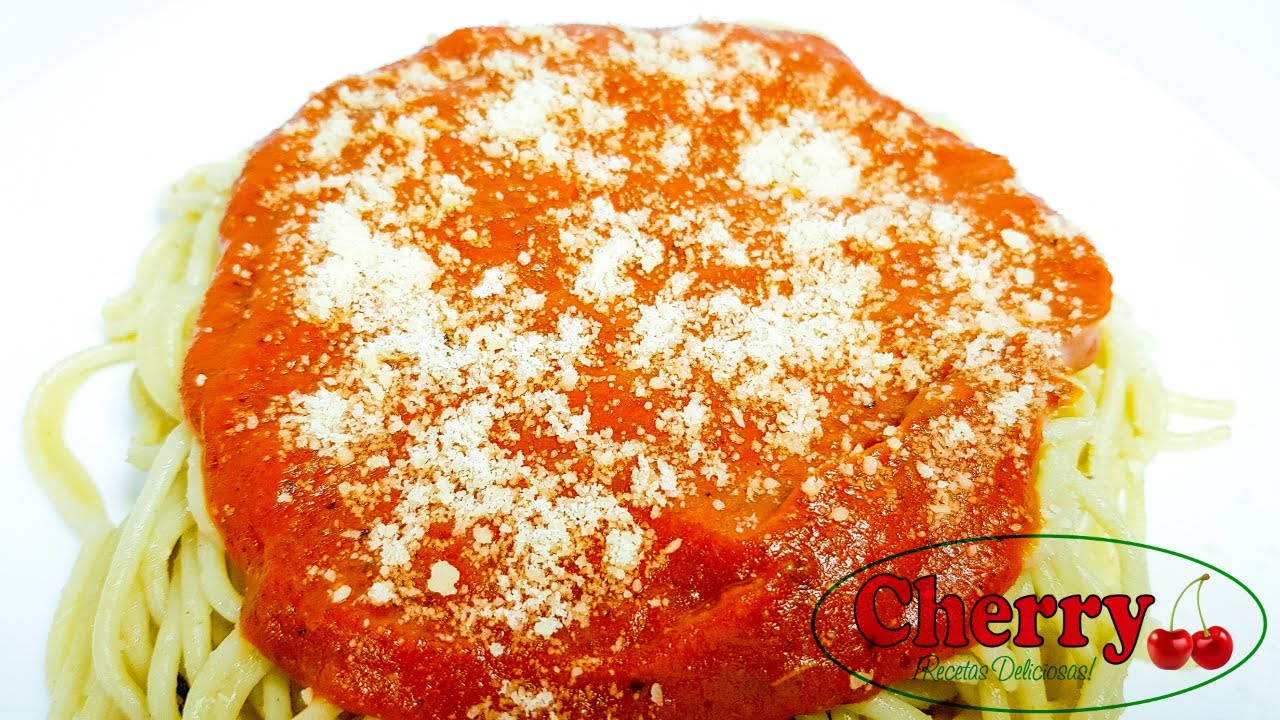 Espagueti Rojo Receta Italiana Original/ Red Spaghetti Original Italian Recipe