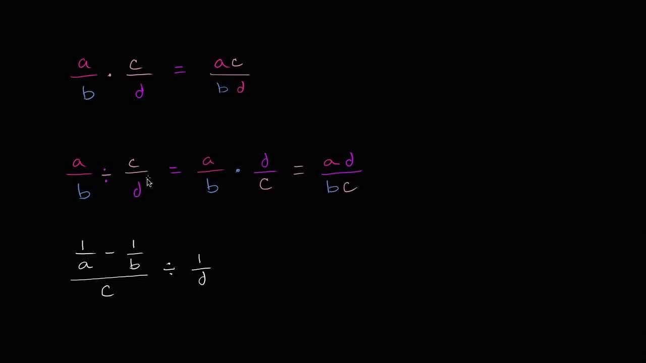 Expresiones algebráicas con división de fracciones