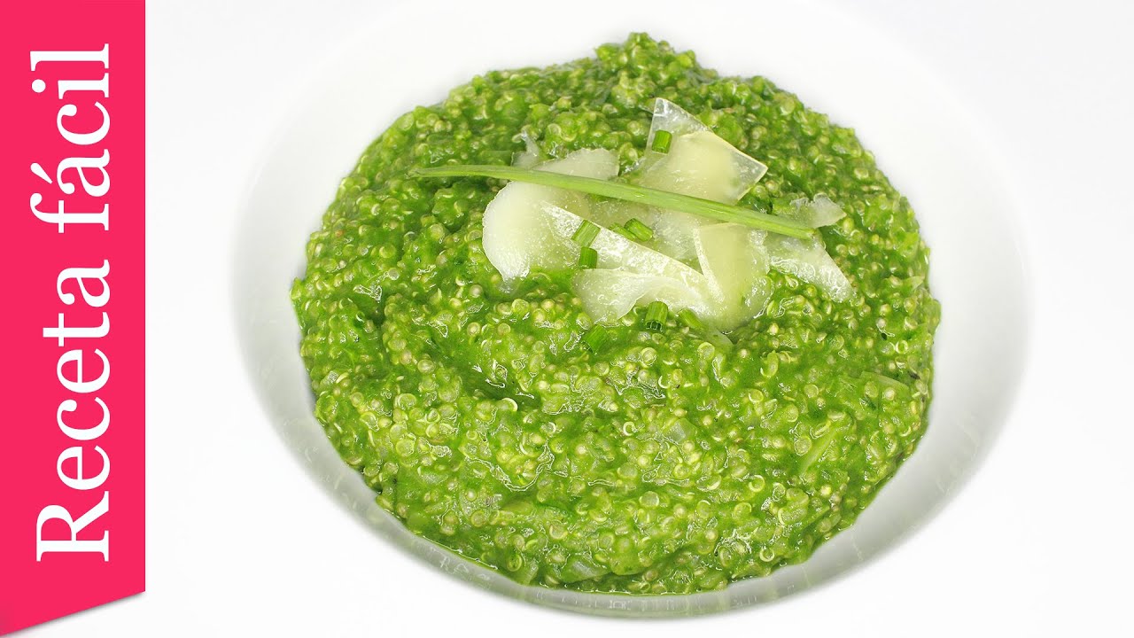 Falso risotto verde de quinoa | Receta casera y fácil
