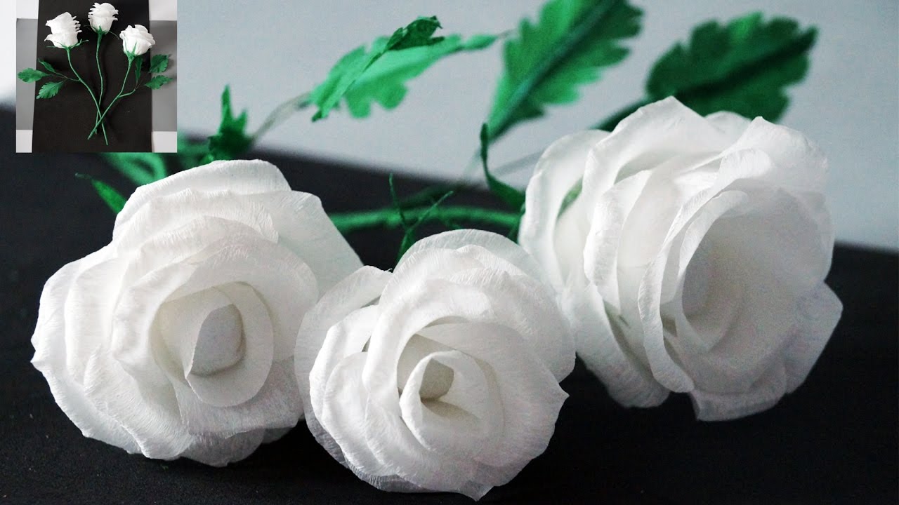Flores de decisiones. Cómo Hacer Rosas con Papel de seda. Flor de papel Crepe