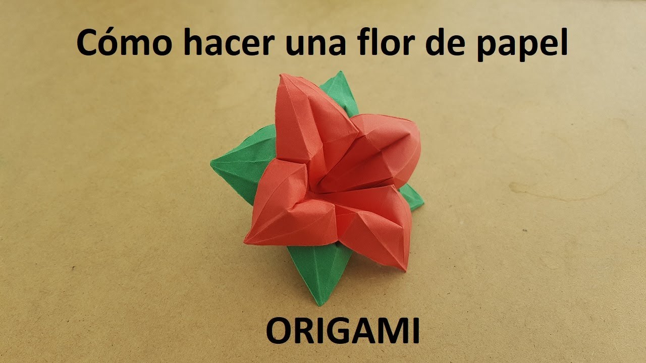 🌸 | FLORES | 🌸 de papel FÁCIL - Origami PASO A PASO