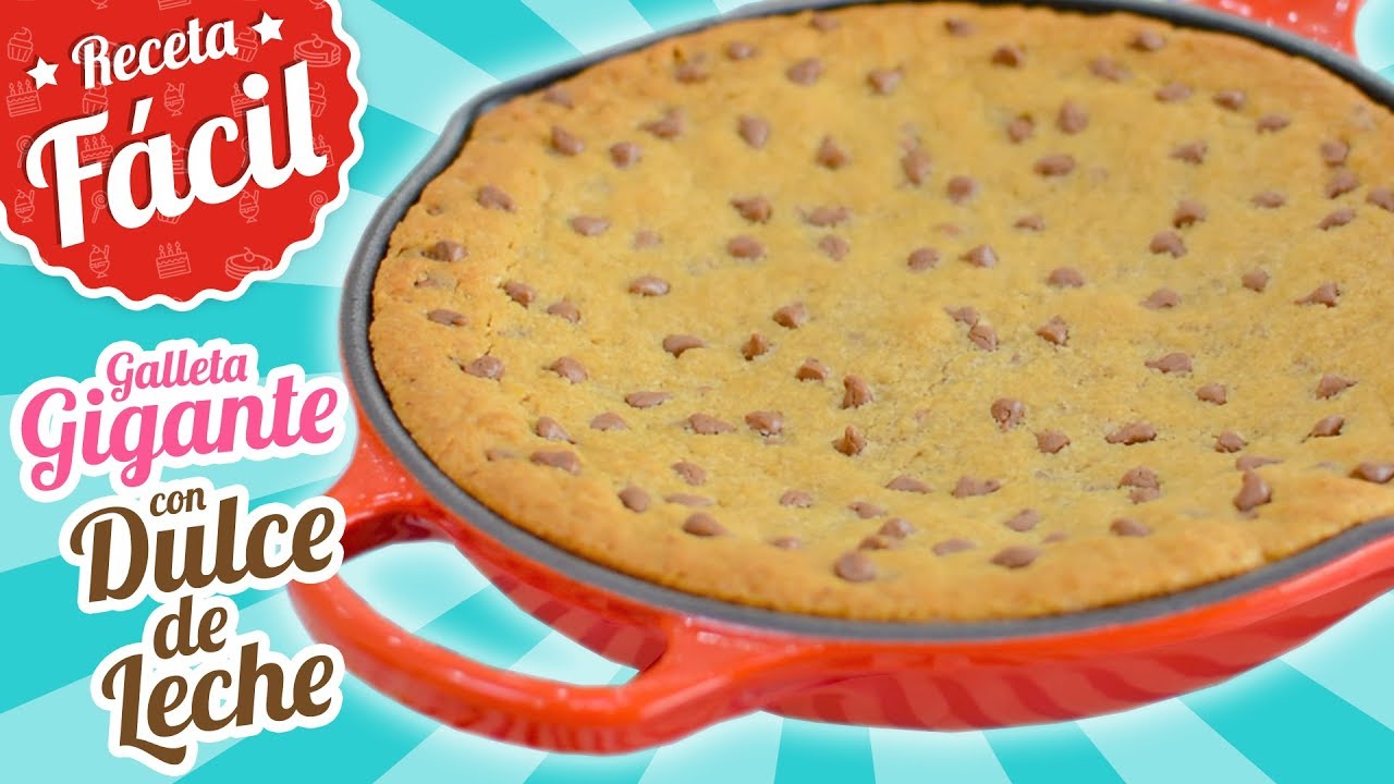 GALLETA GIGANTE RELLENA DE DULCE DE LECHE | Mega cookie | Quiero Cupcakes!