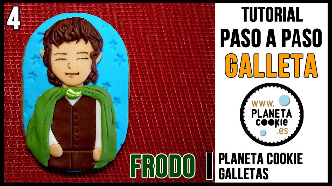 Galleta Hobbit Frodo (LOTR) - #4 Paso a Paso Tutorial - Fondant Cookies