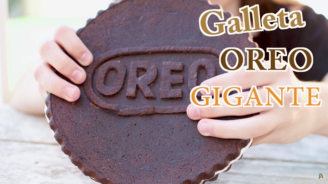 Galleta Oreo Gigante Versión Saludable - Cómo hacer Galletas de Avena y Chocolate Caseras y Fáciles