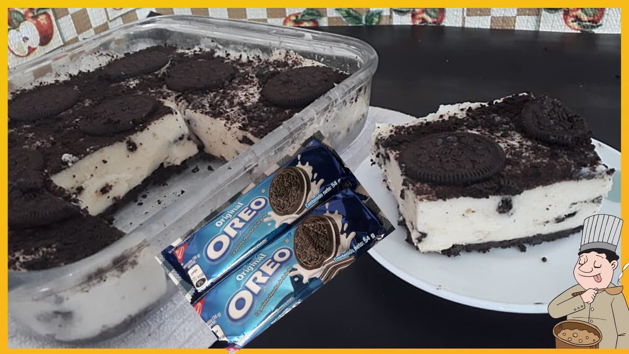 Galletas Oreo Postre con tan solo 3 Ingredientes sin horno fácil y rápido