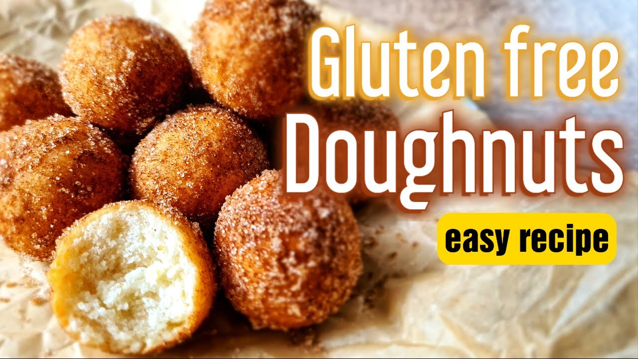 【Gluten Free】Easy Doughnuts / Dairy free/Sugar free/Egg free/Yeast free