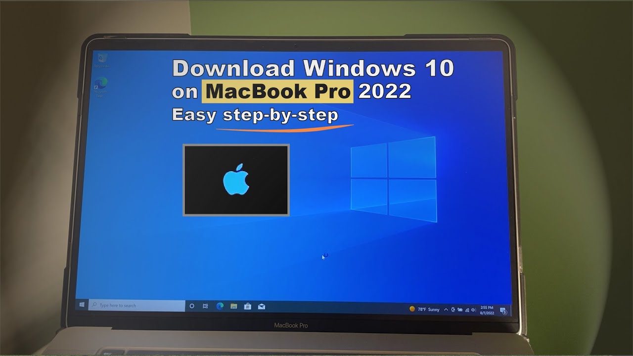 How to install windows 10 on MacBook Pro 2022 easy step-by-step | Free