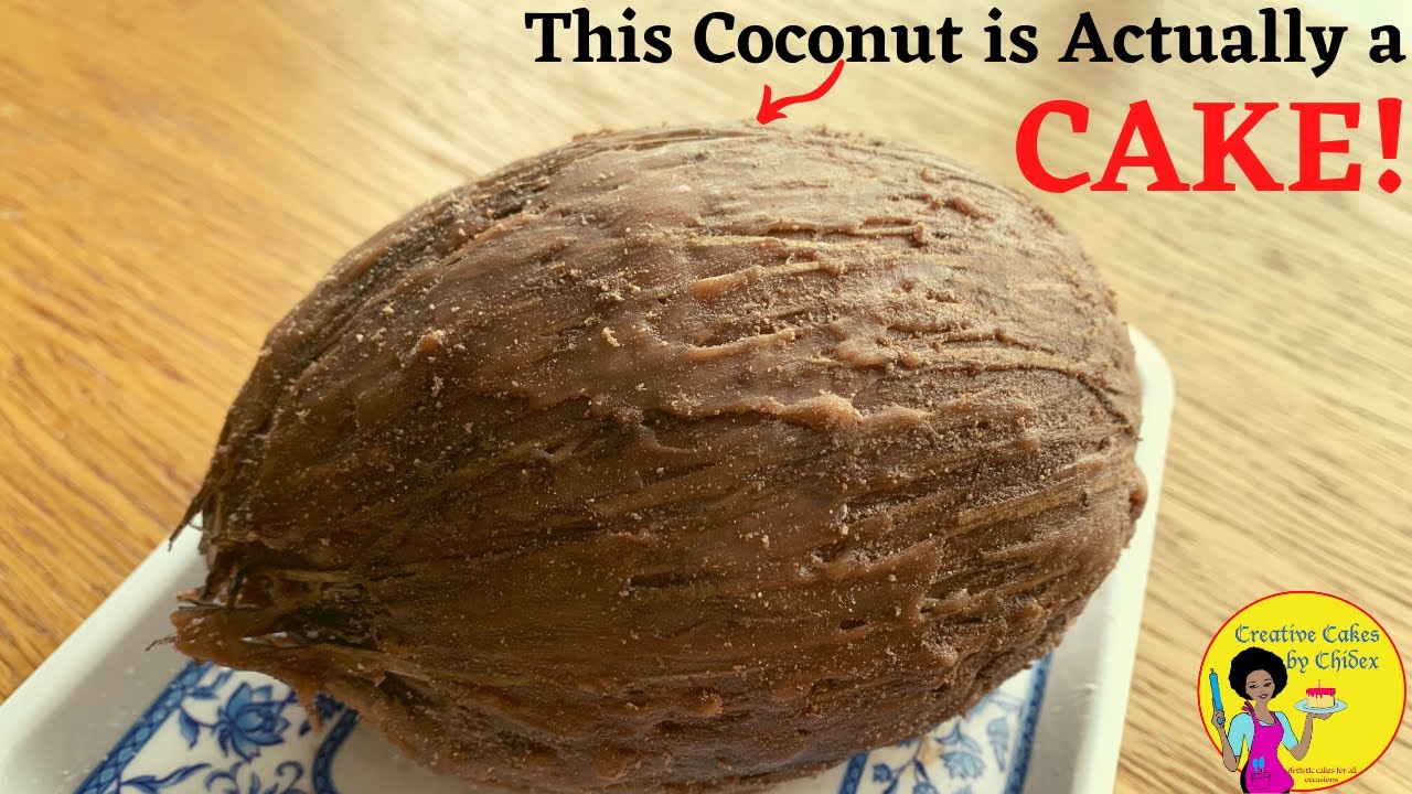 How to make a CAKE that looks like a Real COCONUT | Realistic COCONUT CAKE / Illusion cakes