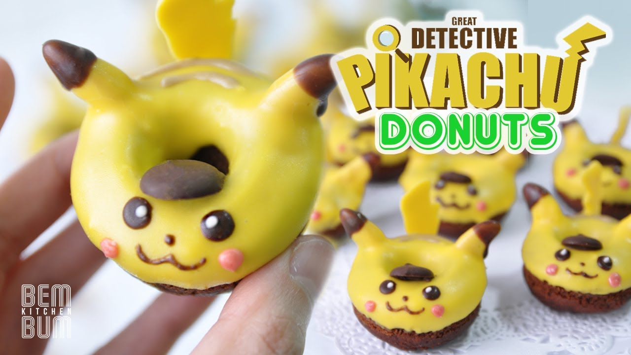 How to Make Detective Pikachu Mini Donuts!