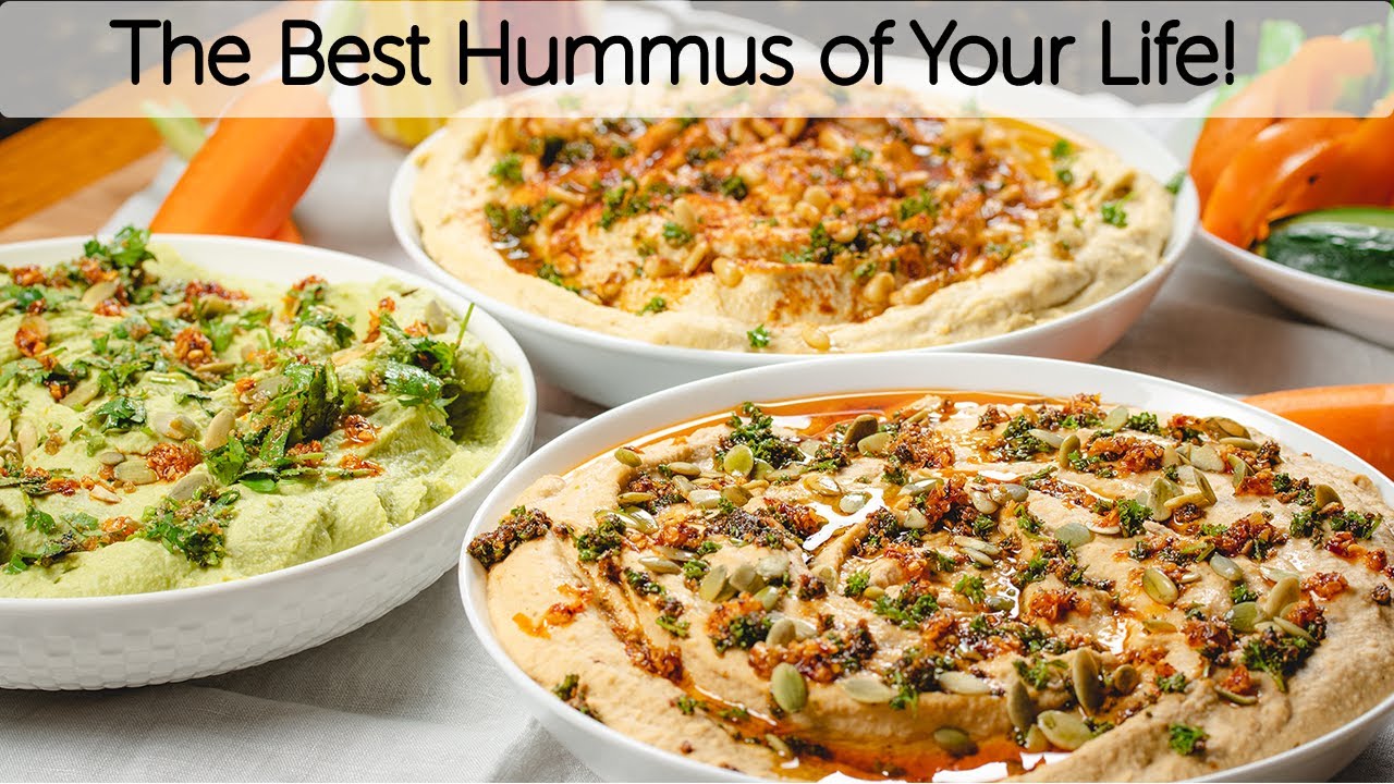 How To Make The BEST Hummus - 3 Incredible Flavors!