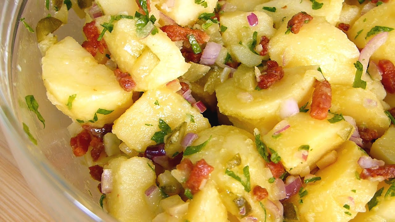 Kartoffelsalat. Receta de Ensalada Alemana de Patatas ✅