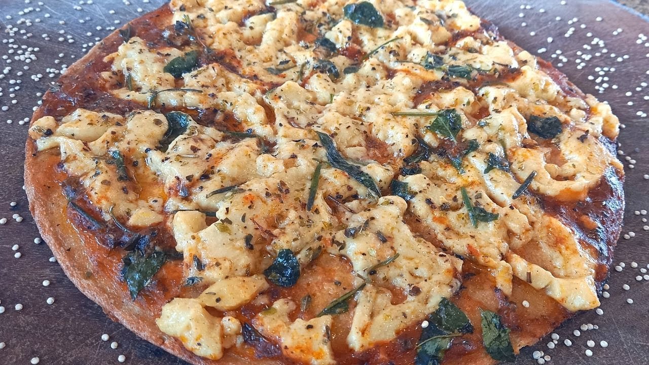 🍕MASA DE PIZZA SIN GLUTEN SIN HORNO 3 RECETAS VEGANAS SALUDABLES Avena, Quinoa y Harina de Garbanzo