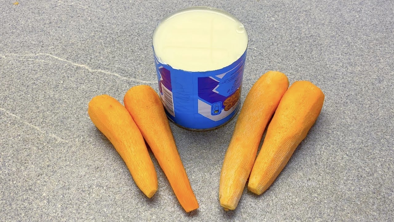 Mezcla leche condensada con zanahorias, ¡te sorprenderás! Receta de pastel súper delicioso