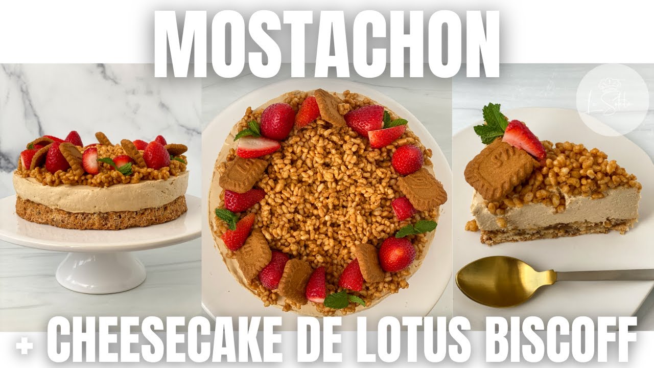 MOSTACHON + CHEESECAKE DE GALLETAS LOTUS BISCOFF