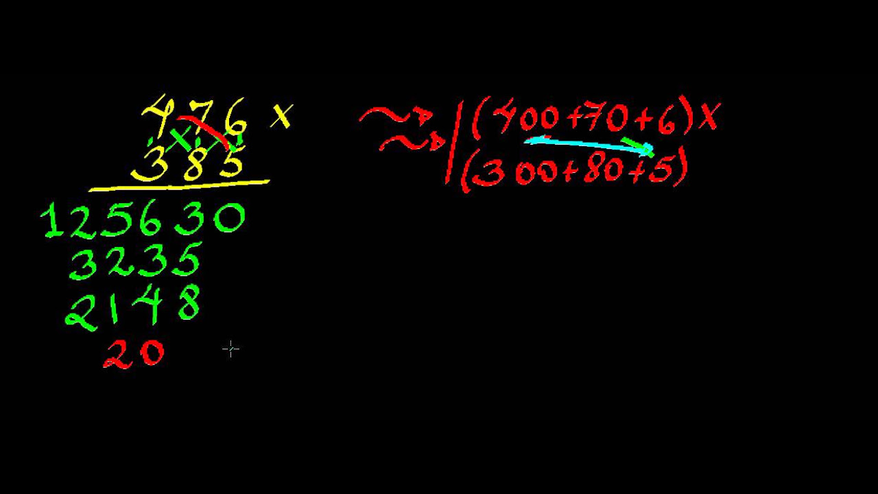 Multipliacion traingular de números de 3 cifras