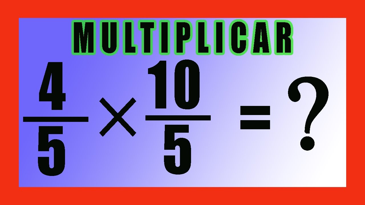 ✅👉 Multiplicación de fracciones con igual denominador