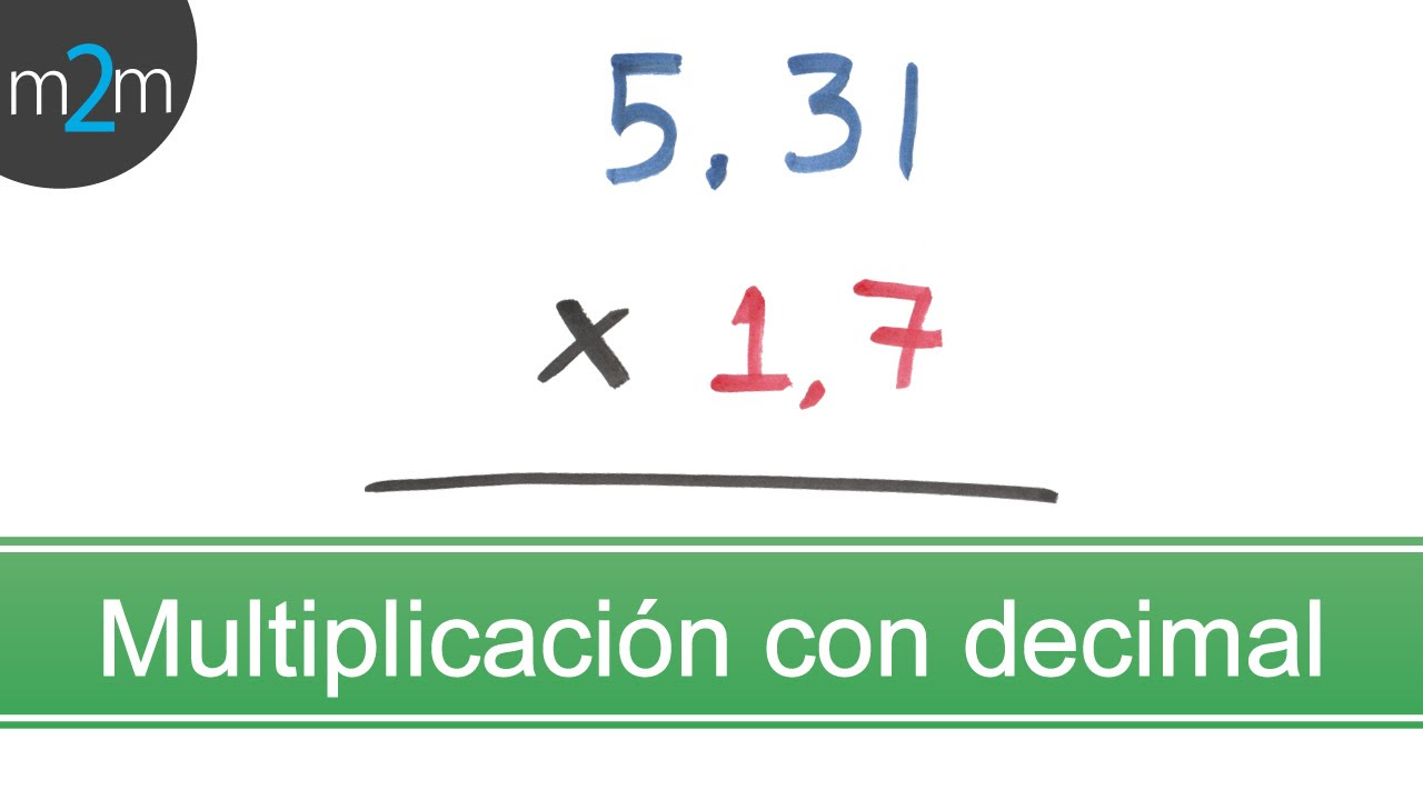 Multiplicación de números con punto decimal